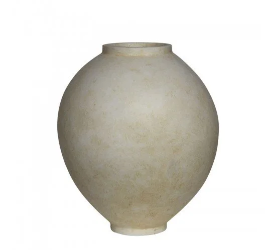 VASE-1 Βάζο Cement, Απόχρωση Beige Φ55x55cm  Φ55x55cm [-Μπεζ-Tortora-Sand-Cappuccino-] [-Artificial Cement (Recyclable)-] Ε6401