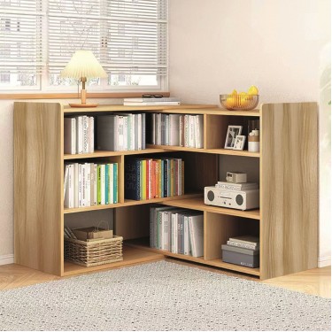 MULTI Βιβλιοθήκη πολλαπλών διαστάσεων, Απόχρωση Sonoma  80/150x24x90cm [-Φυσικό-] [-MDF - Κόντρα Πλακέ - Καπλαμάς - Νοβοπάν-] ΕΟ302,1