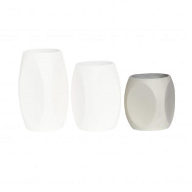 VASE-4 Βάζο Cement, Απόχρωση Beige Φ33x40cm  Φ33x40cm [-Μπεζ-Tortora-Sand-Cappuccino-] [-Artificial Cement (Recyclable)-] Ε6404,Α