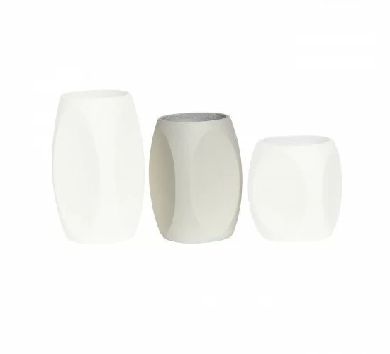 VASE-4 Βάζο Cement, Απόχρωση Beige Φ30x50cm  Φ30x50cm [-Μπεζ-Tortora-Sand-Cappuccino-] [-Artificial Cement (Recyclable)-] Ε6404,Β