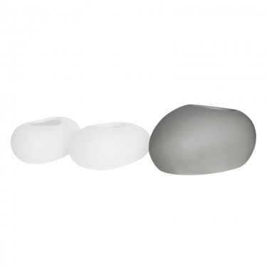 FLOWER POT-ROCK 56x43x29cm, Cement Απόχρωση White  56x43x29cm [-Άσπρο-] [-Artificial Cement (Recyclable)-] Ε6320,C1