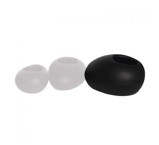 FLOWER POT-ROCK 56x43x29cm, Cement Απόχρωση Black  56x43x29cm [-Μαύρο-] [-Artificial Cement (Recyclable)-] Ε6320,C2