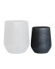FLOWER POT-17 Φ45x50cm, Cement Απόχρωση Anthracite  Φ45x50cm [-Ανθρακί-] [-Artificial Cement (Recyclable)-] Ε6317,C