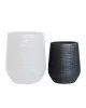 FLOWER POT-17 Φ45x50cm, Cement Απόχρωση Anthracite  Φ45x50cm [-Ανθρακί-] [-Artificial Cement (Recyclable)-] Ε6317,C