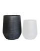 FLOWER POT-17 Φ53x63cm, Cement Απόχρωση Anthracite  Φ53x63cm [-Ανθρακί-] [-Artificial Cement (Recyclable)-] Ε6317,D