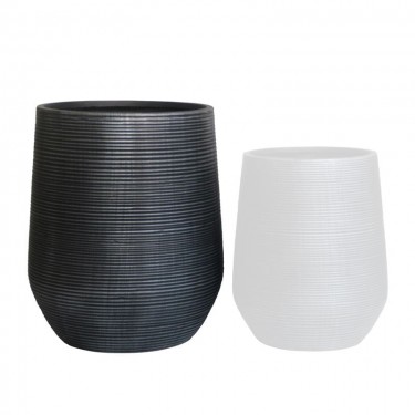 FLOWER POT-17 Φ53x63cm, Cement Απόχρωση Anthracite  Φ53x63cm [-Ανθρακί-] [-Artificial Cement (Recyclable)-] Ε6317,D