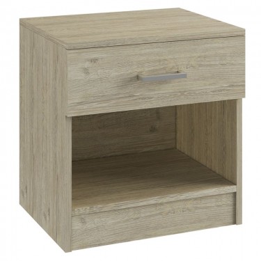 LIFE-W Κομοδίνο με 1 Συρτάρι, Απόχρωση Sonoma  45x35x47cm [-Φυσικό-] [-MDF - Κόντρα Πλακέ - Καπλαμάς - Νοβοπάν-] Ε757,2