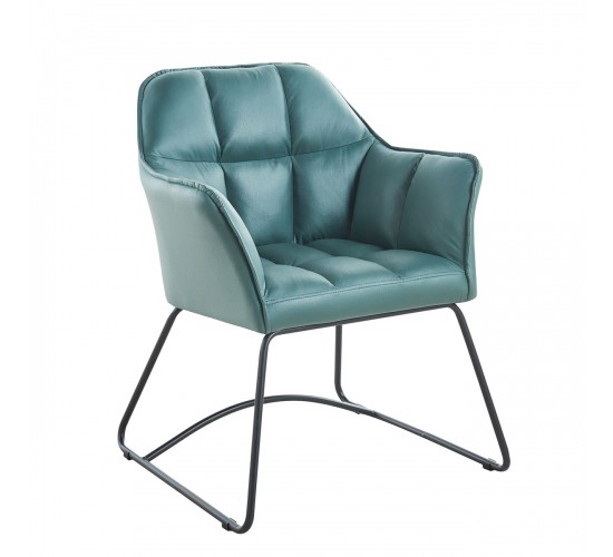 POLLY Πολυθρόνα Μέταλλο Βαφή Μαύρο, Ύφασμα Suede Olive Green  67x64x82cm [-Μαύρο-, -Πράσινο-] [-Μέταλλο-, -Ύφασμα-] ΕΜ719,1