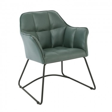 POLLY Πολυθρόνα Μέταλλο Βαφή Μαύρο, Ύφασμα Suede Olive Green  67x64x82cm [-Μαύρο-, -Πράσινο-] [-Μέταλλο-, -Ύφασμα-] ΕΜ719,1