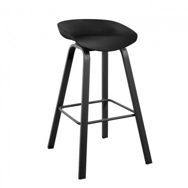 PENT Σκαμπό Bar, Μέταλλο Βαφή Μαύρο, PP Μαύρο  49x52x72/84cm [-Μαύρο-] [-PP - PC - ABS-, -Μέταλλο-] ΕΜ1531,5