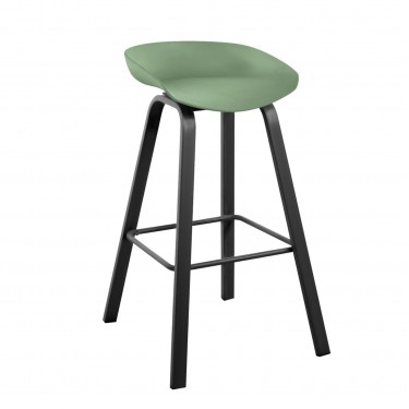 PENT Σκαμπό Bar, Μέταλλο Βαφή Μαύρο, PP Πράσινο  49x52x72/84cm [-Μαύρο-, -Πράσινο-] [-PP - PC - ABS-, -Μέταλλο-] ΕΜ1531,6