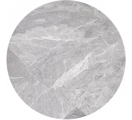 Επιφάνεια Μάρμαρο Sintered Stone, Απόχρωση Grey Marble (MDF για στήριξη βάσης)  Φ60cm/11mm [-Γκρι-] [-Τεχνόπετρα-] Ε100,2S
