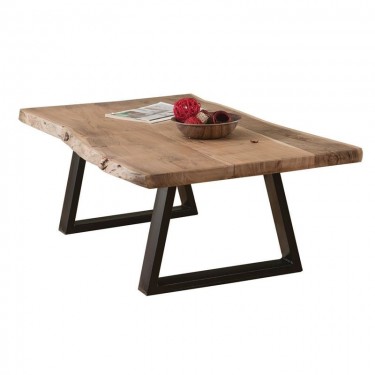 LIZARD-W Τραπεζάκι Σαλονιού Καθιστικού, Μέταλλο Βαφή Μαύρο, Ξύλο Ακακία Φυσικό  115x60x40cm [-Μαύρο-, -Φυσικό-] [-Μέταλλο-, -Ξύλο-] ΕΑ7101,W