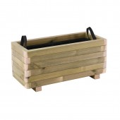 FLOWER POT WOOD Ζαρντινιέρα, Εμποτισμού Pine, Απόχρωση Φυσικό, 70x30x32cm  70x30x32cm [-Φυσικό-] [-Ξύλο-] Ε2233