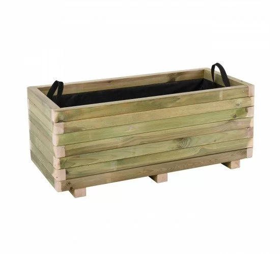 FLOWER POT WOOD Ζαρντινιέρα, Εμποτισμού Pine, Απόχρωση Φυσικό, 90x40x36cm  90x40x36cm [-Φυσικό-] [-Ξύλο-] Ε2234