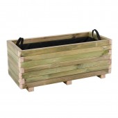 FLOWER POT WOOD Ζαρντινιέρα, Εμποτισμού Pine, Απόχρωση Φυσικό, 90x40x36cm  90x40x36cm [-Φυσικό-] [-Ξύλο-] Ε2234