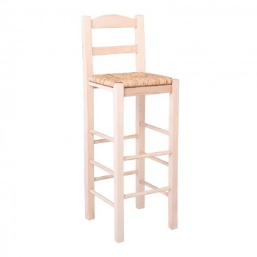 ΣΙΦΝΟΣ Σκαμπό BAR με Πλάτη, Οξιά Εμποτισμός Φυσικό, Κάθισμα Ψάθα  36x37x76/107cm [-Φυσικό-] [-Ξύλο-, -Ψάθα-] Ρ980,Ε1