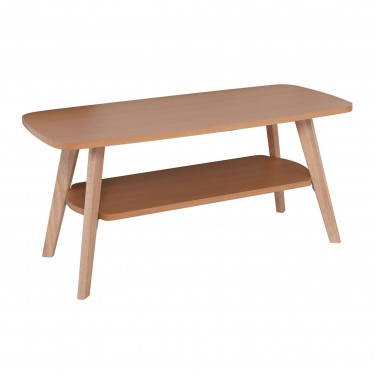 FINI Τραπεζάκι Σαλονιού Καθιστικού, Απόχρωση Φυσικό  100x48x45cm [-Φυσικό-] [-MDF - Κόντρα Πλακέ - Καπλαμάς - Νοβοπάν-] Ε7748,1