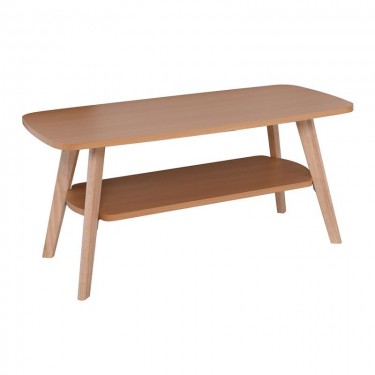 FINI Τραπεζάκι Σαλονιού Καθιστικού, Απόχρωση Φυσικό  100x48x45cm [-Φυσικό-] [-MDF - Κόντρα Πλακέ - Καπλαμάς - Νοβοπάν-] Ε7748,1