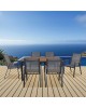 VIRNA Set Τραπεζαρία: Τραπέζι 6 Πολυθρόνες, Μέταλλο Βαφή Ανθρακί, Polywood Φυσικό Table:150x90x73 Chair:56x63x90 Ε6797,1S VIRNA Set Τραπεζαρία: Τραπέζι 6 Πολυθρόνες, Μέταλλο Βαφή Ανθρακί, Polywood Φυσικό Table:150x90x73 Chair:56x63x90 Ε6797,1S