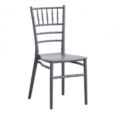 ILONA Καρέκλα-Pro Εστίασης - Catering Στοιβαζόμενη PP Ανθρακί  40x47x89cm [-Ανθρακί-] [-PP - PC - ABS-] Ε385,2