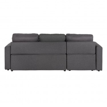 MONTREAL-W Καναπές - Κρεβάτι Γωνία Αναστρέψιμη με Χώρο Αποθήκευσης, Ύφασμα Γκρι  219x144x64x80cm Bed:144x198cm [-Γκρι-] [-Ύφασμα-] Ε9588,1