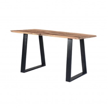 LIZARD-W Τραπέζι Κουζίνας - Τραπεζαρίας, Μέταλλο Βαφή Μαύρο, Ξύλο Ακακία Φυσικό  140x80x78cm [-Μαύρο-, -Φυσικό-] [-Μέταλλο-, -Ξύλο-] ΕΑ7095,W