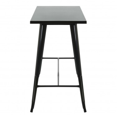 RELIX Τραπέζι Bar-Pro, Μέταλλο Βαφή Μαύρο  120x60x102cm [-Μαύρο-] [-Μέταλλο-] Ε5212,1