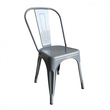 RELIX Καρέκλα Στοιβαζόμενη, Μέταλλο Βαφή Γκρι  44x49x84cm [-Γκρι-] [-Μέταλλο-] Ε5191,4W