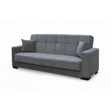 CARSON Καναπές – Κρεβάτι με Αποθηκευτικό Χώρο, 3Θέσιος Ύφασμα Γκρι  Sofa:225x94x94cm Bed:120x190cm [-Γκρι-] [-Ύφασμα-] Ε9939,2