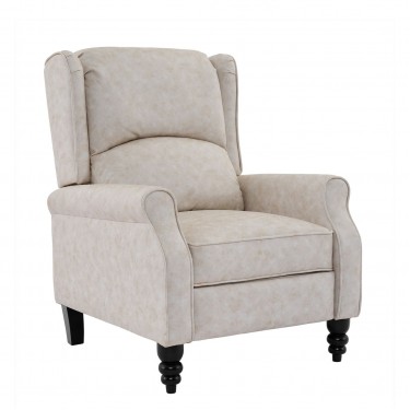 SIMPLE Relax Πολυθρόνα Μπερζέρα Σαλονιού, Καθιστικού, Ύφασμα Απόχρωση Antique Εκρού  72x84x97cm [-Εκρού-] [-Ύφασμα-] Ε7144,3