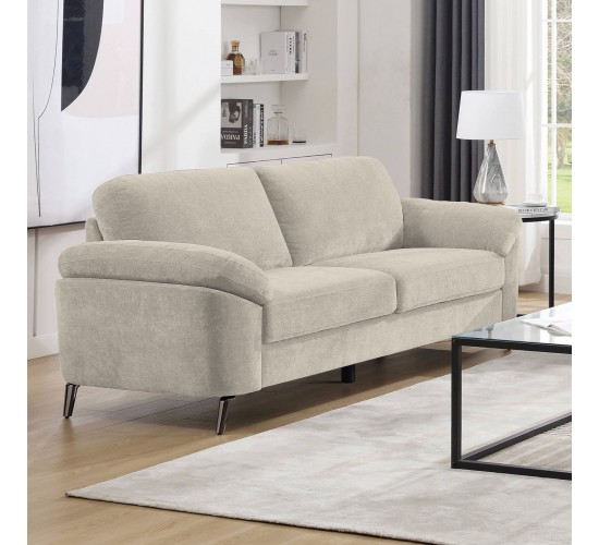 KATRINA Καναπές 3θ - Σαλονιού - Καθιστικού, Ύφασμα Μπεζ, K/D  212x87x89cm [-Μπεζ-Tortora-Sand-Cappuccino-] [-Ύφασμα-] Ε9446,32