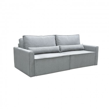 LIDRA Καναπές – Κρεβάτι 3Θέσιος, Ύφασμα Γκρι  Sofa:220x110x90 Bed:137x196cm [-Γκρι-] [-Ύφασμα-] Ε9937,1