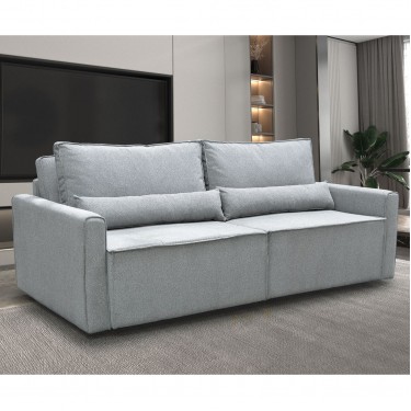 LIDRA Καναπές – Κρεβάτι 3Θέσιος, Ύφασμα Γκρι  Sofa:220x110x90 Bed:137x196cm [-Γκρι-] [-Ύφασμα-] Ε9937,1