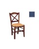 METRO Καρέκλα Οξιά Βαφή Εμποτισμού Μπλε, Κάθισμα Ψάθα  43x47x88cm [-Μπλε-] [-Ξύλο-, -Ψάθα-] Ρ967,Ε3