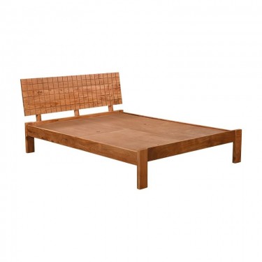 CAPITAL Κρεβάτι Διπλό, για Στρώμα 150x200cm, Ακακία Φυσικό  154x205x72cm [-Φυσικό-] [-Ξύλο-] ΕΑ7120,1