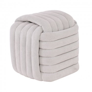 TAB Σκαμπό Βοηθητικό, Ύφασμα Απόχρωση Sandy Grey  47x47x44cm [-Γκρι-] [-Ύφασμα-] Ε7041,1