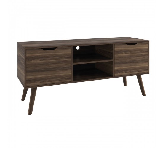 ALINA Έπιπλο TV Απόχρωση Καρυδί  120x38x58cm [-Καρυδί-] [-MDF - Κόντρα Πλακέ - Καπλαμάς - Νοβοπάν-] Ε747,4