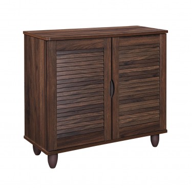 Παπουτσοθήκη 2 Πόρτες Απόχρωση Καρυδί  77x33x70cm [-Καρυδί-] [-MDF - Κόντρα Πλακέ - Καπλαμάς - Νοβοπάν-] Ε83720