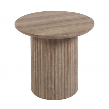 DIAZ Set-2 Τραπεζάκια Σαλονιού-Καθιστικού, ΜDF Απόχρωση Sonoma  Φ.50 H.45cm   Φ.80 H.40cm [-Φυσικό-] [-MDF - Κόντρα Πλακέ - Καπλαμάς - Νοβοπάν-] Ε7694,S2