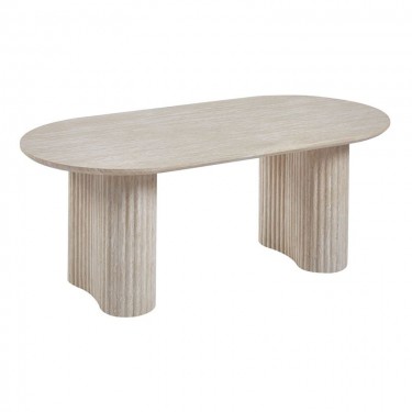 DIAZ Τραπεζάκι Σαλονιού-Καθιστικού, ΜDF Απόχρωση Natural Stone  120x60x45cm [-Φυσικό-] [-MDF - Κόντρα Πλακέ - Καπλαμάς - Νοβοπάν-] Ε7696,1