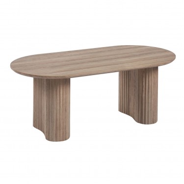 DIAZ Τραπεζάκι Σαλονιού-Καθιστικού, ΜDF Απόχρωση Sonoma  120x60x45cm [-Φυσικό-] [-MDF - Κόντρα Πλακέ - Καπλαμάς - Νοβοπάν-] Ε7696,2