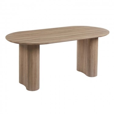 DIAZ Τραπέζι Τραπεζαρίας, ΜDF Απόχρωση Sonoma  180x90x76cm [-Φυσικό-] [-MDF - Κόντρα Πλακέ - Καπλαμάς - Νοβοπάν-] Ε7695,2