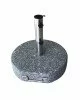 ΒΑΣΗ ομπρέλας στρογγυλή Γρανίτης/Inox #304 (40Kg)  Φ50 H.7,5/37cm [-Γρανίτης-] [-Μέταλλο / Τεχνόπετρα-Τεχνομάρμαρο-] Ε933