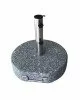 ΒΑΣΗ ομπρέλας στρογγυλή Γρανίτης/Inox #304 (40Kg)  Φ50 H.7,5/37cm [-Γρανίτης-] [-Μέταλλο / Τεχνόπετρα-Τεχνομάρμαρο-] Ε933