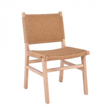 COMO Καρέκλα Τραπεζαρίας Φυσικό, Κάθισμα Paper Rope  50x61x85cm [-Φυσικό-] [-Ξύλο-] Ε7027