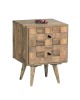 TEKA-W Κομοδίνο Ξύλο Ακακία Φυσικό  40x35x55cm [-Φυσικό-] [-Ξύλο-] ΕΑ7044,W