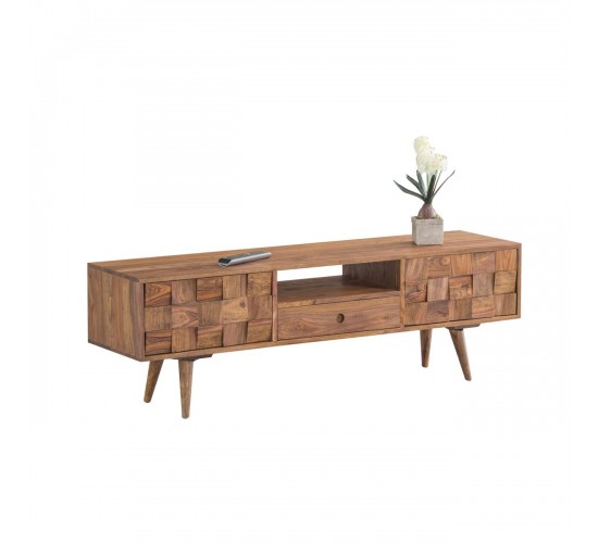 TEKA-W Έπιπλο TV Ξύλο Ακακία Φυσικό  140x35x45cm [-Φυσικό-] [-Ξύλο-] ΕΑ7047,W