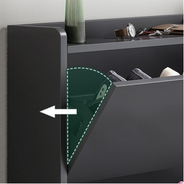 Παπουτσοθήκη MDF - Melamine Απόχρωση Γκρι  80x17x115cm [-Γκρι-] [-MDF - Κόντρα Πλακέ - Καπλαμάς - Νοβοπάν-, -Melamine-] Ε8330,1