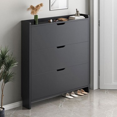 Παπουτσοθήκη MDF - Melamine Απόχρωση Γκρι  80x17x115cm [-Γκρι-] [-MDF - Κόντρα Πλακέ - Καπλαμάς - Νοβοπάν-, -Melamine-] Ε8330,1